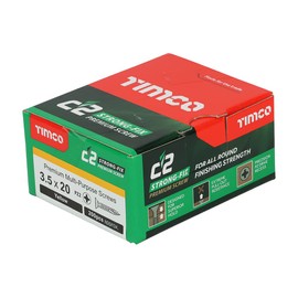 TIMco 35020C2 Classic C2 Screw 3.5 x 20 - Zinc/Yellow (Box of 200)