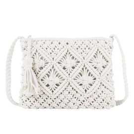 LHHMZ Women Handmade Straw Beach Crossbody Handbag Summer Beach Shoulder Bags Small Straw Clutch Phone Purse