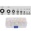 Yakamoz Nylon Washers, 520Pcs White Nylon Flat Washers Assortment Kit