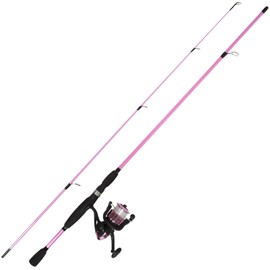 Fiberglass Fishing Pole - Strike Series 78-Inch Collapsible Rod and Spinning Reel Combo, EVA Handle, Pre-Spooled Reel, Fishing Gear for Catching Walleye, Bass, Trout, and More by Wakeman