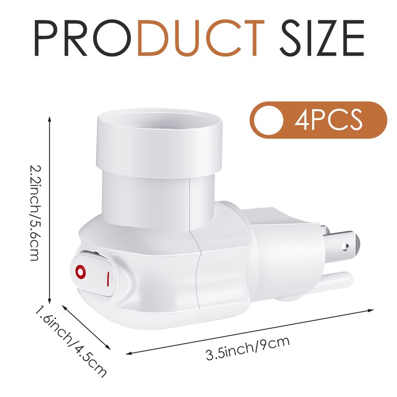 Plug in Light Socket, Outlet to Light Socket Adapter 3