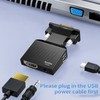 Adaptador VGA a HDMI, Convertidor VGA a HDMI con Cable