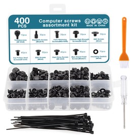 HSEAMALL 432 Piece Computer Screws Spacer Set PC Motherboard Screws Spacer with Screwdriver for Motherboard Box HDD SSD Fan