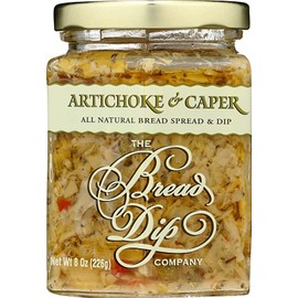 Artichoke & Capers Dip from The Bread Dip Company 8 Oz Jar (Pack of 2) Bundle with Tasting Spoon | Gourmet Dip Gift Set by Gifts from the Pacific Northwest