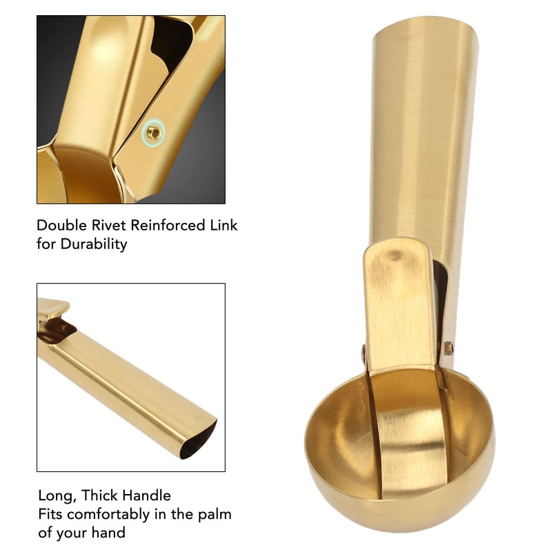 Ice Cream Scoop, Premium Ice Cream Scoop with Trigger Scooper