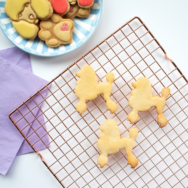 Set of 2 Poodle Cookie Cutters (Shapes: Poodle Silhouette and