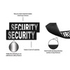 Dogline Security Vest Patches – Removable Security Patch 2-Pack with