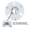 SATZOL Ceiling Fan Lamp Replacement Light Panel, 22W 2640LM, 5CCT