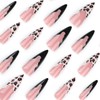 French Tip Press on Nails Long Fake Nails Stiletto False