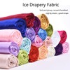 Pink Fabric by The Yard, Ice Drapery Fabric Silky Shiny