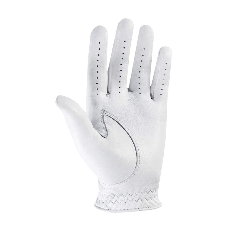 FootJoy StaSof Flag Gloves, Pearl, Large, Worn on Right Hand