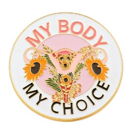 Ixkbiced Feminist Protection Uterus Brooch Hats Button Pinback Brooch Badge Lapel Pin Nurse Women Girls Graduation Student Gifts Feminist Brooch Pin