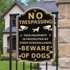 Beware of Dogs Sign 2-Pack – 12 x 8" Metal