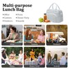 MEXS Insulated Lunch Bag for Women Men Large Reusable Lunch