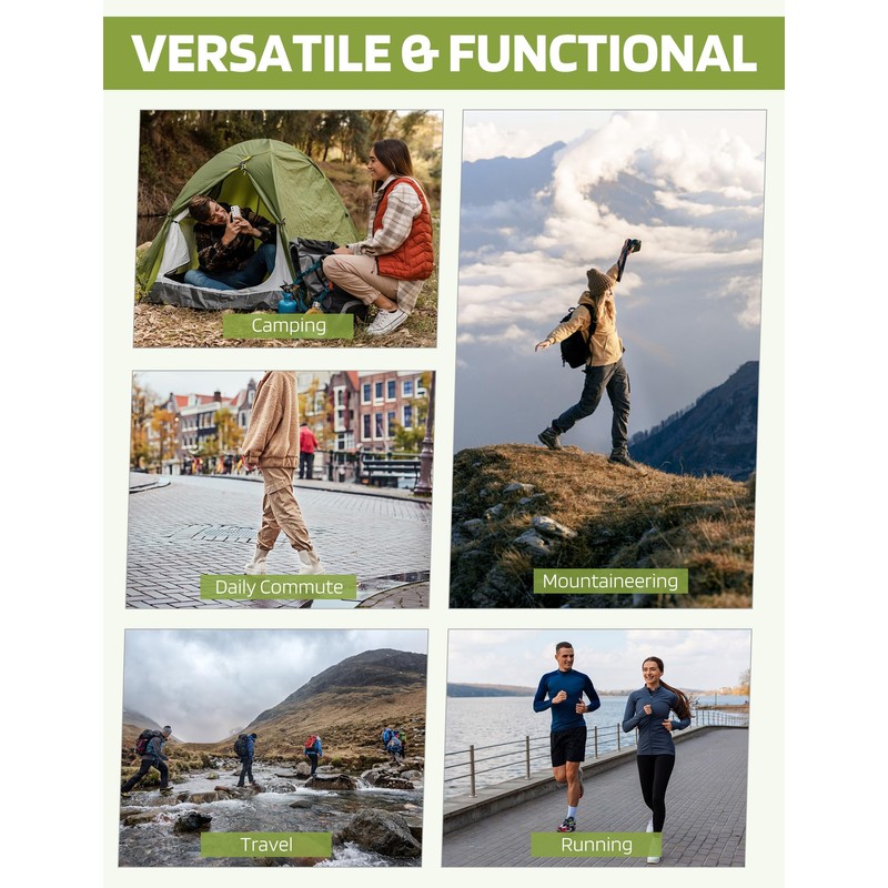 Buauty Womens Hiking Pants Pocketed Cargo Joggers Lightweight Quick Dry