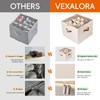 Vexalora Shoe Organizer for Closet, 3 Pack Shoe Storage Bins