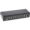 InLine® 76209S 12 Table/Wall Mount Patch Panel 6, Pack of 50 Black