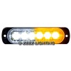 ZEEZ 2X White&Amber 6 LED Emergency Hazard Warning Caution Beacon