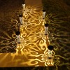 6Pcs Solar Lights Outdoor Decorative Conical Garden Stakes for Patio,
