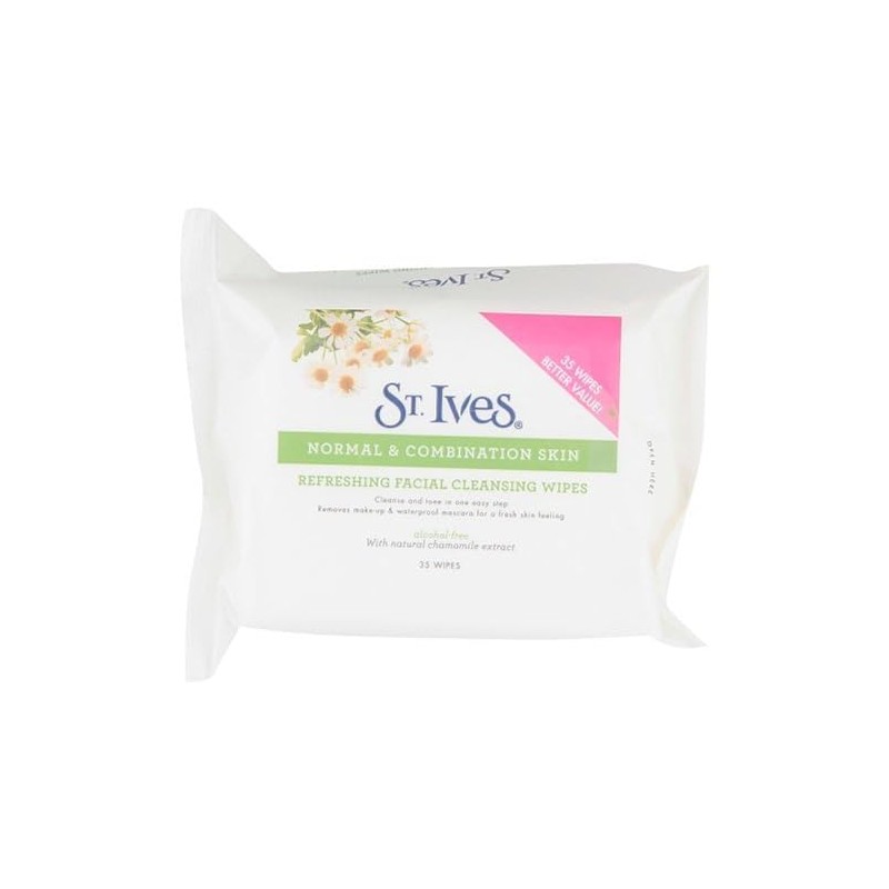St. Ives Refreshing Face Cleansing Wipes - 35 Pack of