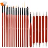Glow 20 Nail Art Brush Set and Dotting Tool, Nail