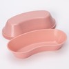 Emesis Basin Kidney Plastic Mauve 16oz - Reusable Plastic Kidney-Shaped,