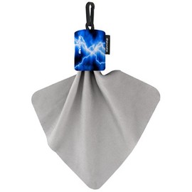 Spudz SPFD01-G4 6x6 Micro Fibre Lens Cloth In Pouch -Blue Lightning