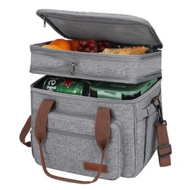 Maelstrom Lunch Box for Men,Insulated Lunch Bag Women/Men,Leakproof Lunch Cooler Bag, Lunch Tote Bag:_Green - 23L_Expandable - 23L