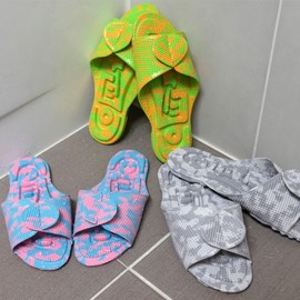 Herakan Korean Acupressure Marble Slippers - Indoor/Outdoor, Foot Massage, Noise Reducing Marble Acupressure Slippers - Grey (270mm and above) 2ea