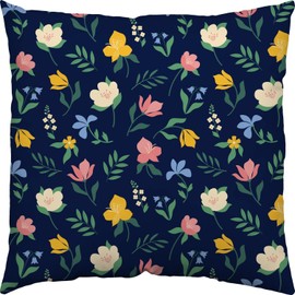 Gruss & CO 47615 Cushion with Garden Motif, Decorative Cushion, Cotton, 40 cm x 40 cm, Cushion with Saying