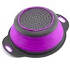 Black and Purple Food Strainer for Kitchen - Small Silicone