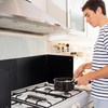 Black Large 4 Sided Splatter Guard for Frying Stove Top,Oil