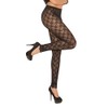 Elegant Moments Women's Lace Leggings, Black, One Size