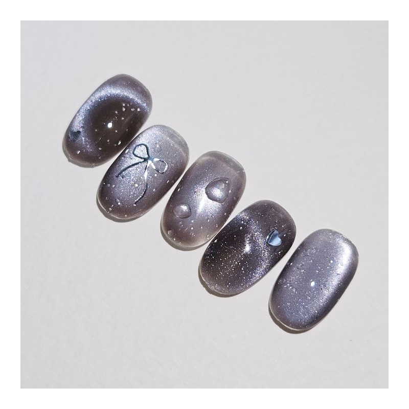 Dawn Dew Handmade Nail Tip Magnetic Water Drop Emboss Nail