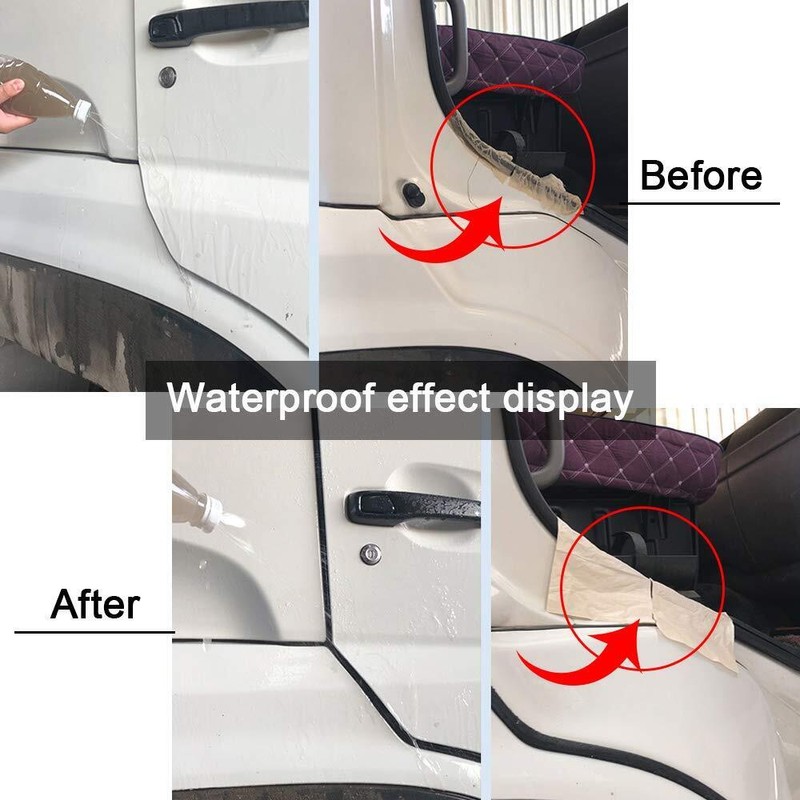 Storystore Universal Automotive Door Seal Strip D-Shape Self-Adhesive Weather Stripping