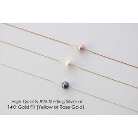 Promoted to Big Sister Gift, Single Pearl Necklace with Meaningful Message, 14K Rose or Yellow Gold Filled or Sterling Silver