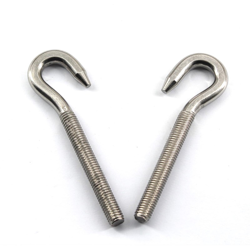20Pcs Stainless Steel M5 Eye Bolt Long Shank Threaded Rod