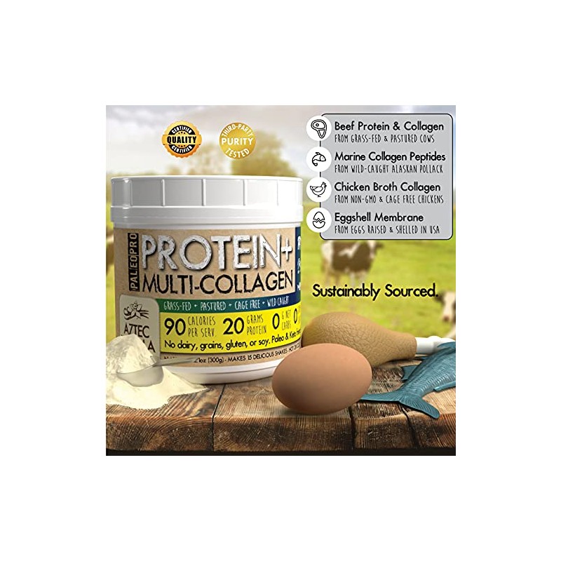 PaleoPro® Protein+ Multi-Collagen (Aztec Vanilla)