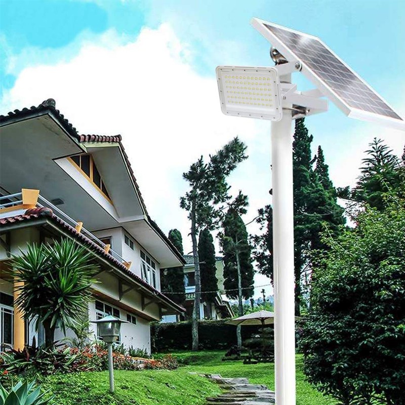 200W LED Solar Flood Lights,18000Lumens Street Flood Light Outdoor IP67