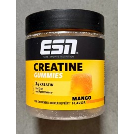 Nuevas gomitas de creatina ESN, sabor mango, 80 gomitas/20 porciones