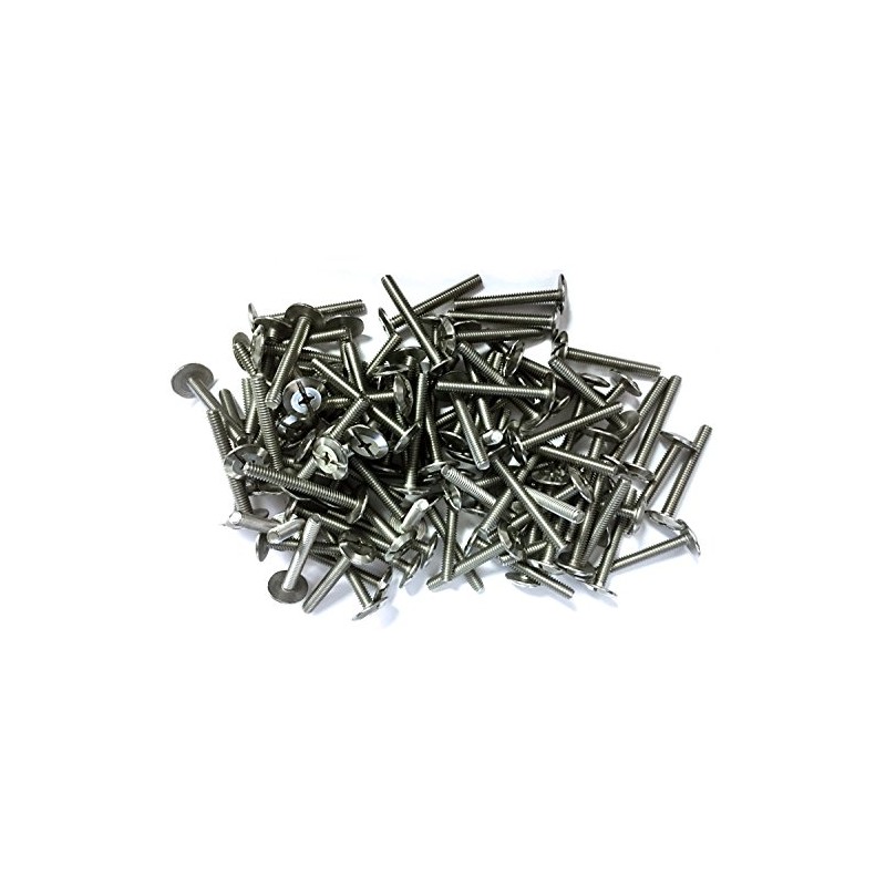 1/4-20 x 1-1/2" Sidewalk Hurricane Stainless Steel Bolts 100 pcs.