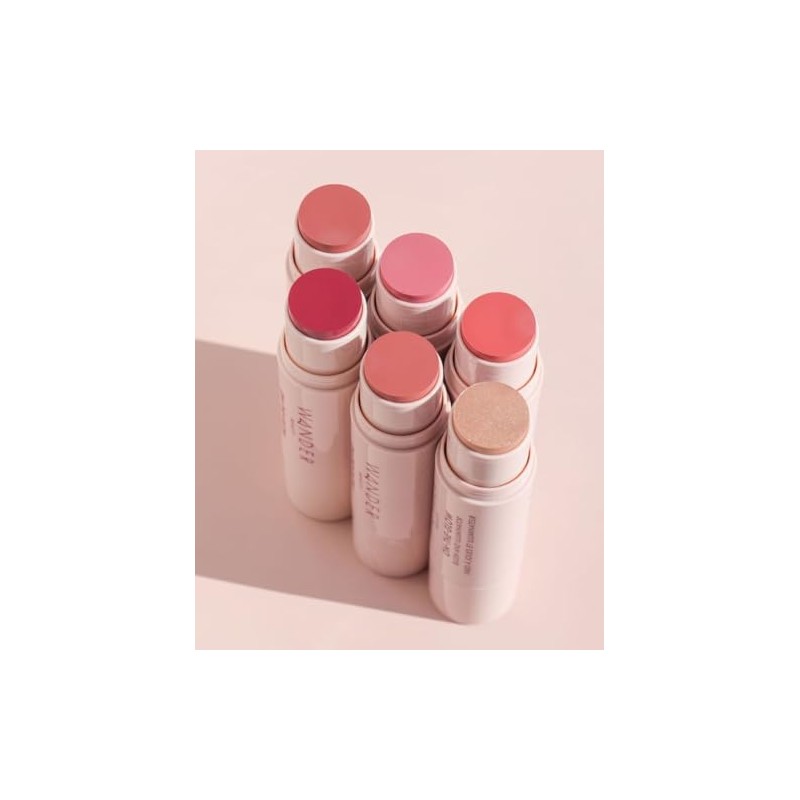 Maquiagem iluminador e basto de blush - WANDER BEAUTY ON-THE-BRILHANTE