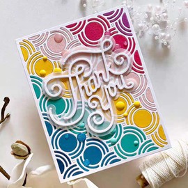Circle Dot Background Die Cuts for Card Making Metal Cutting Dies for Paper Scrapbooking DIY Embossing Decor Crafts