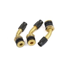 REPAIROCK Brass Angled Tubeless Tire Valve Stem 3pcs for Moped Scooter Motorbike Auto Replacement Parts
