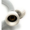 Water Supply Line, 20 inch White Braided Nylon and Reinforced