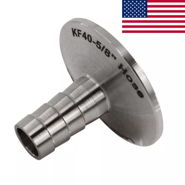 LoCo Science KF-40 NW-40 5/8" Hose Barb Adapter Vacuum Fitting
