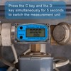 Xuhal 2 Pcs Digital Turbine Flow Meter Fuel Flow Meter