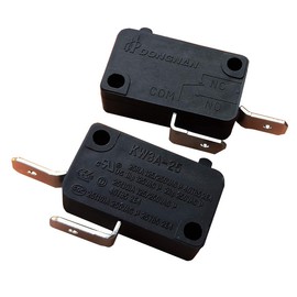 KW3A-25 Micro Switches SPDT No Lever 2 Pin Standard Plunger Microswitch for Oven Microwave Valve Control Cabinet