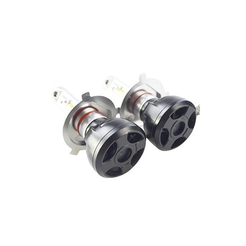 RTD Dual LED Headlight h4hi/Lo Cooling Fan Built-in Easy Installation