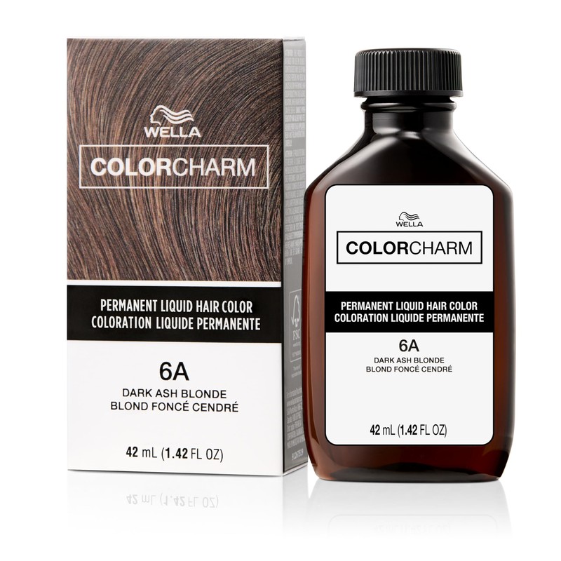 COLORCHARM Permanent Liquid Hair Color for Gray Coverage| 6A Dark